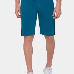 Being Human Men Blue Low-Rise Sports Shorts-picture-31