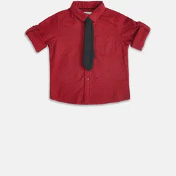 Pantaloons Baby Boys Red Polo Collar T-shirt image 1