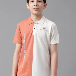 Beverly Hills Polo Club Boys Typography Polo Collar Pure Cotton T-shirt-picture-58