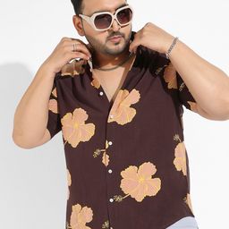 Instafab Plus Classic Floral Opaque Printed Cotton Casual Shirt-picture-8
