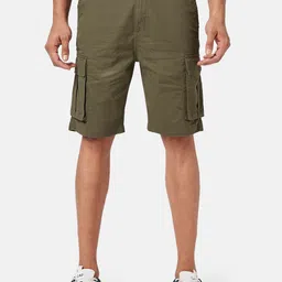 People Men Pure Cotton Mid-Rise Shorts-image-43