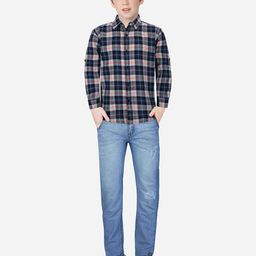 Gini and Jony Boys Opaque Checked Cotton Casual Shirt-picture-7