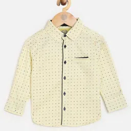 One Friday Boys Yellow Comfort Printed Casual Shirt-image-84