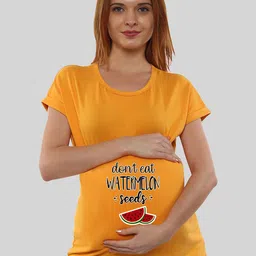 SillyBoom Typography Printed Dolman Sleeve Cotton Maternity T-shirt-picture-23