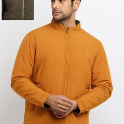 Status Quo Men Yellow Solid Reversible High Neck Padded Jacket-picture-9