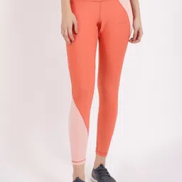 STUDIOACTIV Women Orange & Pink Colourblocked Tights-picture-10