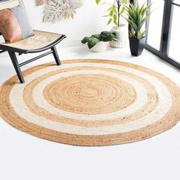 Art Avenue Raymonde Beige & White Braided Round Jute Rug-picture-36