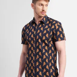 Jack & Jones Conversational Printed Slim Fit Casual Shirt-picture-15