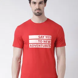 Friskers Men Red Typography Printed T-shirt-picture-16