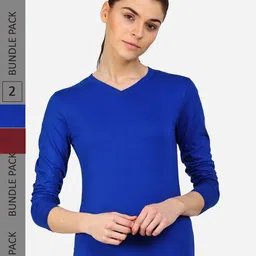 appulse Pack Of 2 V-Neck Slim Fit T-Shirt-picture-1