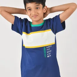 TALES & STORIES Boys Navy Blue Extended Sleeves T-shirt-picture-29