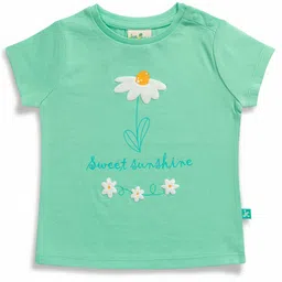 JusCubs Girls Floral Printed Round Neck Pure Cotton T-shirt-picture-38