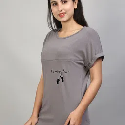 SillyBoom Typography Printed Maternity T-shirt-picture-22