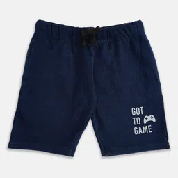 Pantaloons Junior Boys Blue Solid Shorts-picture-29