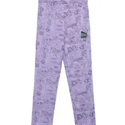 Puma Girls Super AOP Cotton Track Pants-image-1