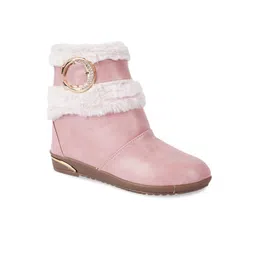 BAESD Girls Embellished Faux Fur Trim Winter Boots-picture-41