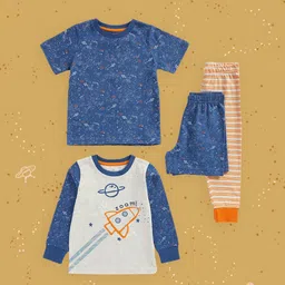 mothercare Boys Pack of 2 Night suits-picture-33