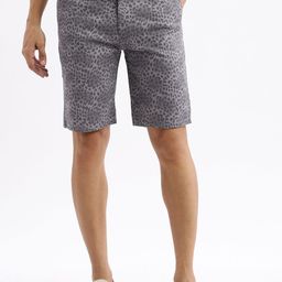 SHOWOFF Men Animal Printed Slim Fit Low-Rise Cotton Shorts-picture-32