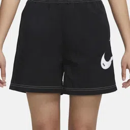 Nike Women Sportswear Swoosh Woven High-Rise Logo Printed Shorts-picture-18