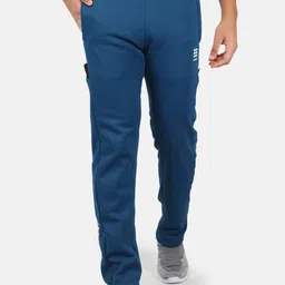rock.it Men Blue Solid Track Pants image 1