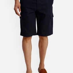 ColorPlus Men Mid-Rise Cargo Shorts-image-1