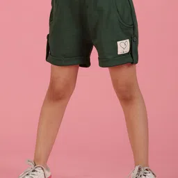 TALES & STORIES Girls Solid Mid-Rise Shorts-picture-27