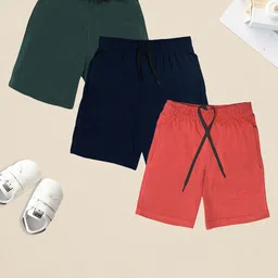 CHIMPRALA Boys Pack Of 3 Cotton Shorts-picture-11