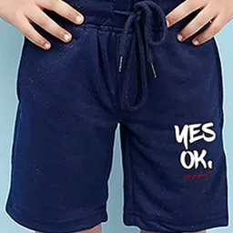 NUSYL Boys Mid-Rise Typography Printed Casual Cotton Shorts-picture-17