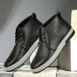 SHOZANIA Men Lace-Ups Chelsea Boots-image-0