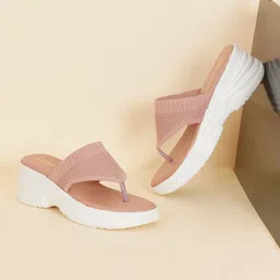 FABBHUE  Textured Open Toe Wedges-picture-11