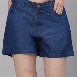 NEUDIS Women Outdoor Denim Shorts-image-34