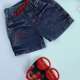V-Mart Kids Printed Denim Shorts image 1