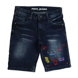 Pepe Jeans Boys Washed Slim Fit Denim Shorts-picture-13