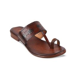Metro Women Brown One Toe Flats-picture-40