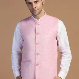 TAHVO Men Linen Nehru Jackets image 1