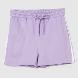 max Girls Mid-Rise Pure Cotton Shorts-image-39