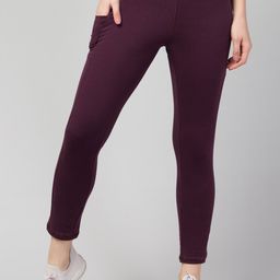 Apraa & Parma Women Mid-Rise Side Pocket Ankle Length Sports Tights-picture-22