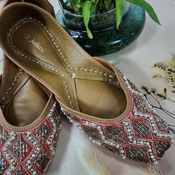 Fulkari Women Ethnic Mojaris Flats-image-62