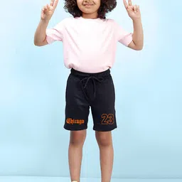 NUSYL Boys Mid-Rise Typography Printed Cotton Shorts-picture-21