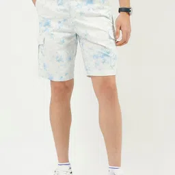 United Colors of Benetton Men Abstract Printed Cargo Shorts-picture-22