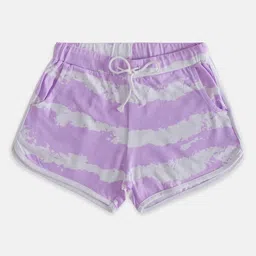 Pantaloons Junior Girls Abstract Printed Cotton Shorts-picture-27