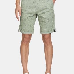 t-base Men Geometric Printed Cotton Chino Shorts-picture-36