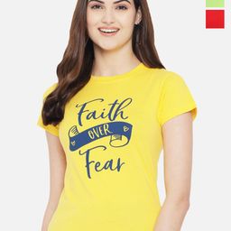 Fabflee Pack of 3 Typography Printed Cotton T-shirts-picture-15