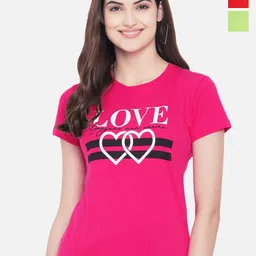 Fabflee Pack of 3 Typography Printed Cotton T-shirts-picture-33