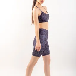 SKNZ Women Animal Printed Skinny Fit Sports Shorts-picture-29