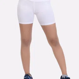 laasa  sports LAASA SPORTS Women White Skinny Fit Training or Gym Sports Shorts-picture-18