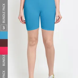 Jinfo Women Pack Of 3 Sports Shorts-picture-24