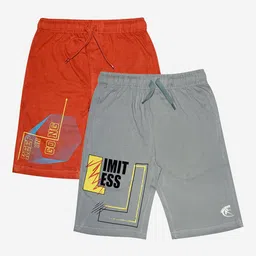 KiddoPanti Boys Pack Of 2 Printed Sports Shorts-picture-27