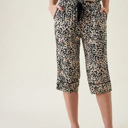 The Kaftan Company Women Beige & Black Animal Printed Lounge Pants-picture-36