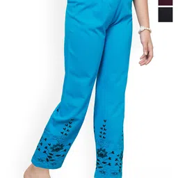 BAESD Girls Pack Of 3 Printed Pure Cotton Lounge Pants-picture-13